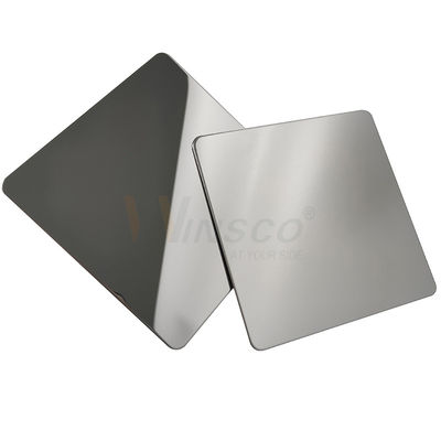 качество  Ornamental Super Mirror Stainless Steel Sheet 201 304 316 Grade With Silver PVD Color завод