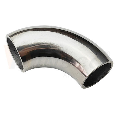 качество  1.2mm 1.5mm Thickness 201 304 316 Grade Mirror Satin Surface 15.9mm OD Stainless Steel Handrail Elbow 55mm Arc Length завод