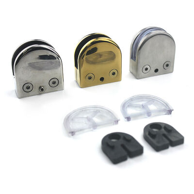 качество  Stainless Steel Glass Railing Clamp Bracket - Corrosion Resistant with Multiple Finishes for Frameless Glass Panels завод
