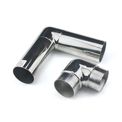качество  SS201 SS304 SS316 Short 90° Stainless Steel Handrail Elbow for 38.1mm & 50.8mm Round Tubes завод