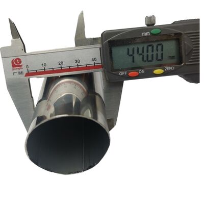 качество  1 3/4" 44.5mm Stainless Steel Round Pipe 0.4-3.0mm Wall Thickness 600 Grit Satin Finish 304 Inox Tube, 201/316L Optional завод