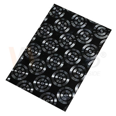 AISI 201 CD 304 316 полируя лист нержавеющей стали лазера черного титана 3D орнаментальный
