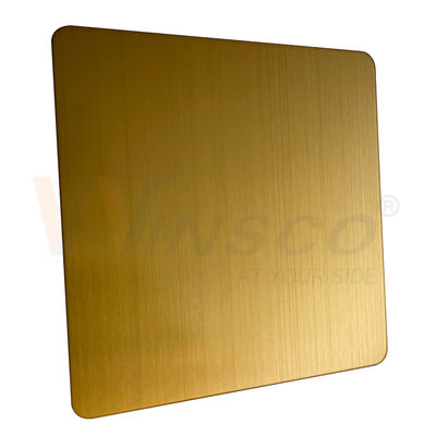 1219mmx2438mm JIS 201 304 лист волосяного покрова нержавеющей стали золота 316 титанов