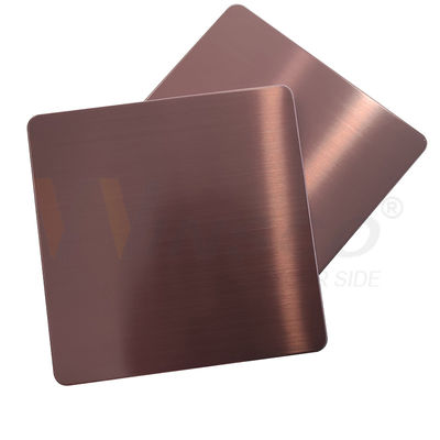 DIN золота листа нержавеющей стали волосяного покрова 1000x2000mm розовое 201 304 316