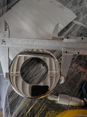 Накладка на основание стойки из нержавеющей стали Inox, совместимая с круглыми трубами диаметром 38 мм и 50 мм для балюстрад