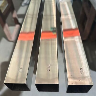 Труба из нержавеющей стали 304L с зеркальной полировкой, круглая, квадратная, прямоугольная, с индивидуальной длиной для перил и декоративных элементов зданий