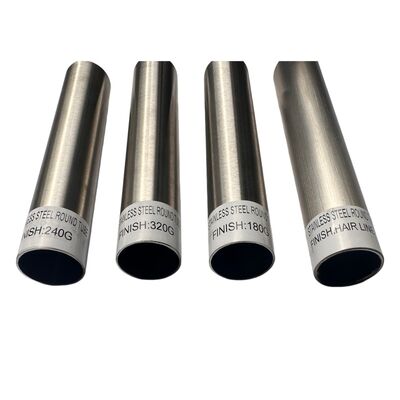 WINSCO Metal Stainless Steel Round Tube with Matte Finish 320G 240G for Decorative Stainless Steel Tubing