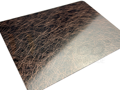 Гальваническое омеднение зеркала вибрации SS темное черня античный лист