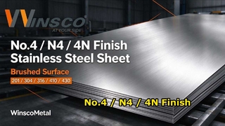 Листы Winsco Metal из нержавеющей стали № 4, отделка | N4 4N Матовый лист 201 304 316 410 430